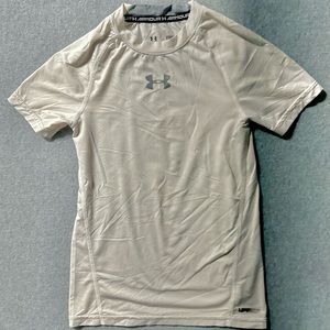 Under Armour Compression Fitted Wear White Undershirt Youth Size Small